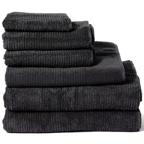 NEW Sheridan Trenton Bath Sheet Carbon - Picture 3 of 3