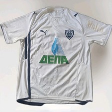 Men's PAOK Away Shirt 2009/10 Size Medium - Abubakari No.28