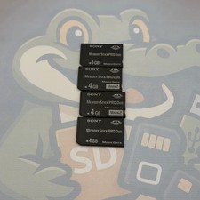 LOT of 4 SONY MemoryStickPRODuo - 4GB - MagicGate - Untested - GC437