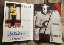 2024 Leaf History Book Pop Culture A List Magazine William Shatner Auto /3