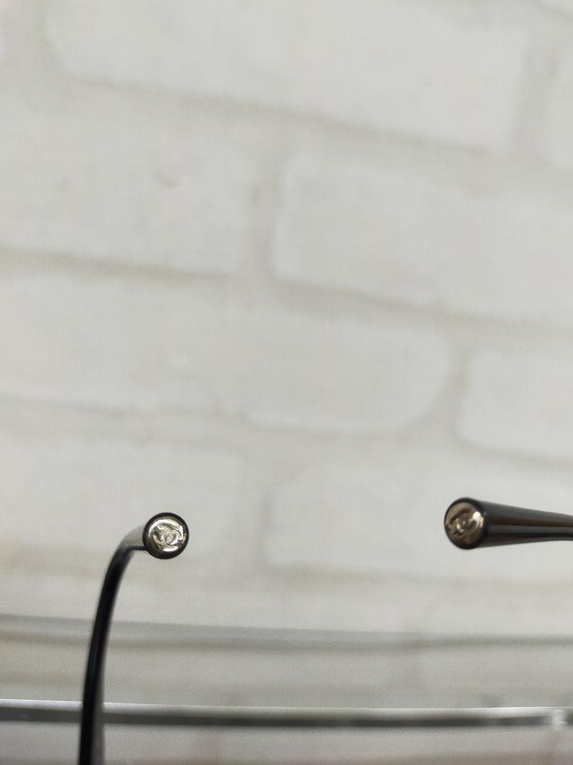 CHANEL 4019 Rimless Sunglasses Coco Mark Pink Lens Silver