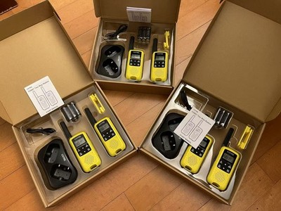 3 Sets of  Two Way Radios USB Rechargeable Walkie Talkies