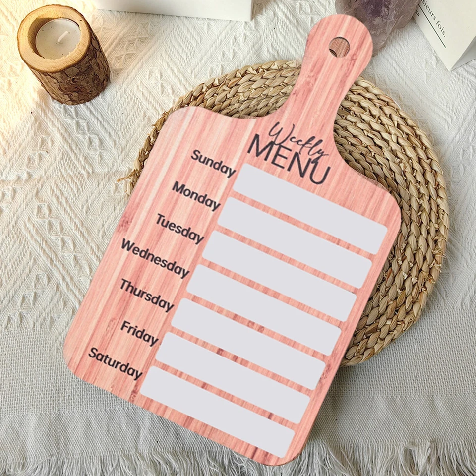 Simplify Your Meal Planning with Magnetic Weekly Menu Board for Kitchen - Image 3 of 4