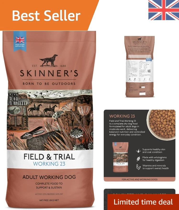 Skinner's Field & Trial Complete Dry Working 23 Adult Dog Food, 15 kg Pack of 1