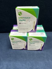 ONETOUCH Verio Test Strips - 250 C0UNT 5 boxes x 50 ea Exp. 08-31-2026 