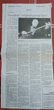Les Paul 94 Guitar Inventor Obituary Miami Herald USA Today 2009