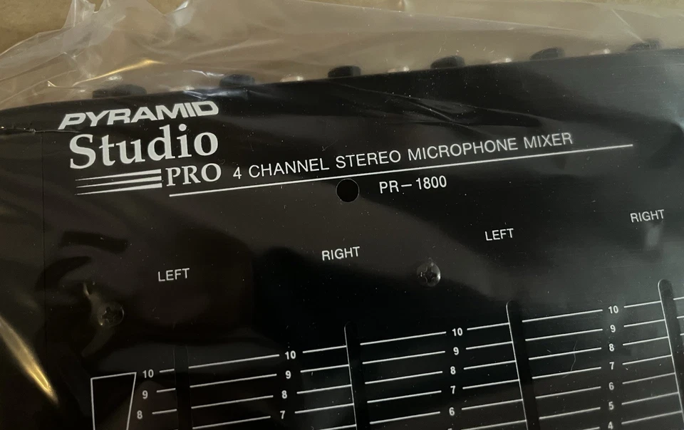 Pyramid Studio Pro 4 Channel Stereo Microphone Mixer Model PR-1800 OPEN BOX - Image 3 of 4