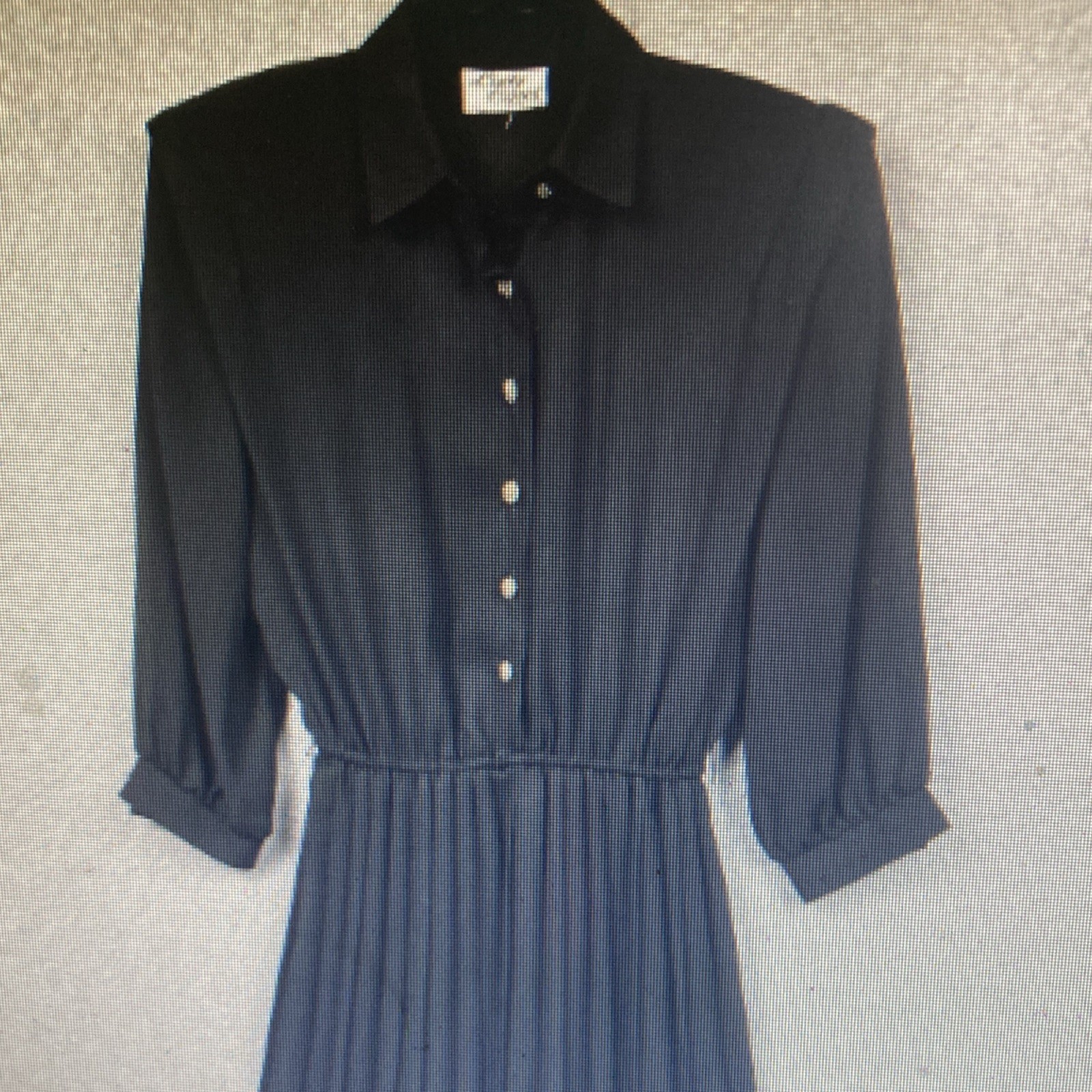 Country Classix Black Collared Button Front Midi … - image 4