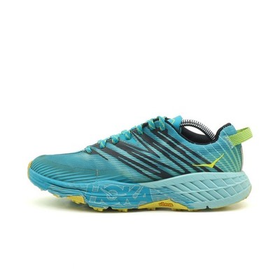 Hoka One Damen Speedgoat 4 Sportschuhe Türkis Gelb Textil Laufschuhe EU 38 2/3