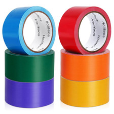 Vibrant Colored Duct Tape Set - 6 Rolls, 2" x 15 Yards, Waterproof  Heavy Duty