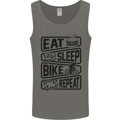 Fahrrad Eat Sleep Bike Repeat Lustig Fahrrad Herren Tank Top