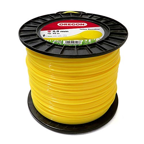 Oregon Filo Giallo 4mm Tondo per Erba Alta e Arbusti - Taglio Netto - 4