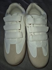Dolce Vita Notice Sneakers Leather Women's sz 9 White/Tan NWT