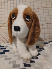 Vintage 1981 Hush Puppies Stuffed Plush 10 Hush Puppies Patch on Chest