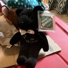 Salvino's Bammers MLB Tom Glavine 47 Plush Black Bear w/ Tag 1997 Vintage