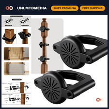 2PCS Baby Gate Banister Adapter Kit, No Drill Mounting for Stairs Railings