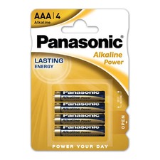 Panasonic Alkaline Power Batteries Lasting Energy AA AAA 1.5V - 4 Batteries