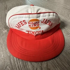 Vintage Burger King AAFES Yokota Japan Snapback Hat – Clean – Rare Trucker Cap
