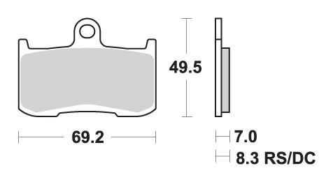 SBS 782DC Front Dual Carbon Brake Pads (TRACK USE ONLY) For Suzuki GSX-8TT 2026 - Image 13