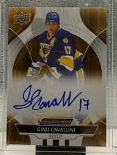 2024-25 Upper Deck Engrained Icons #CA-CA Gino Cavallini Auto St. Louis Blues