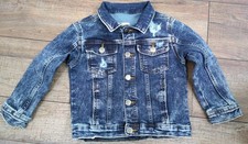 Wonder Nation Girl's Distressed Blue Jean Denim Jacket Size 4T