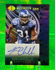 #10/10 AUTO 2021 Kam Chancellor GOLD Elusive Ink Illusions Legion of Boom LOB