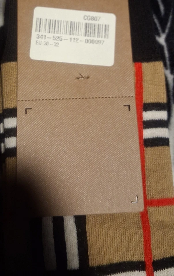 Calcetines estampados Burberry para niños Foto 3 de 4