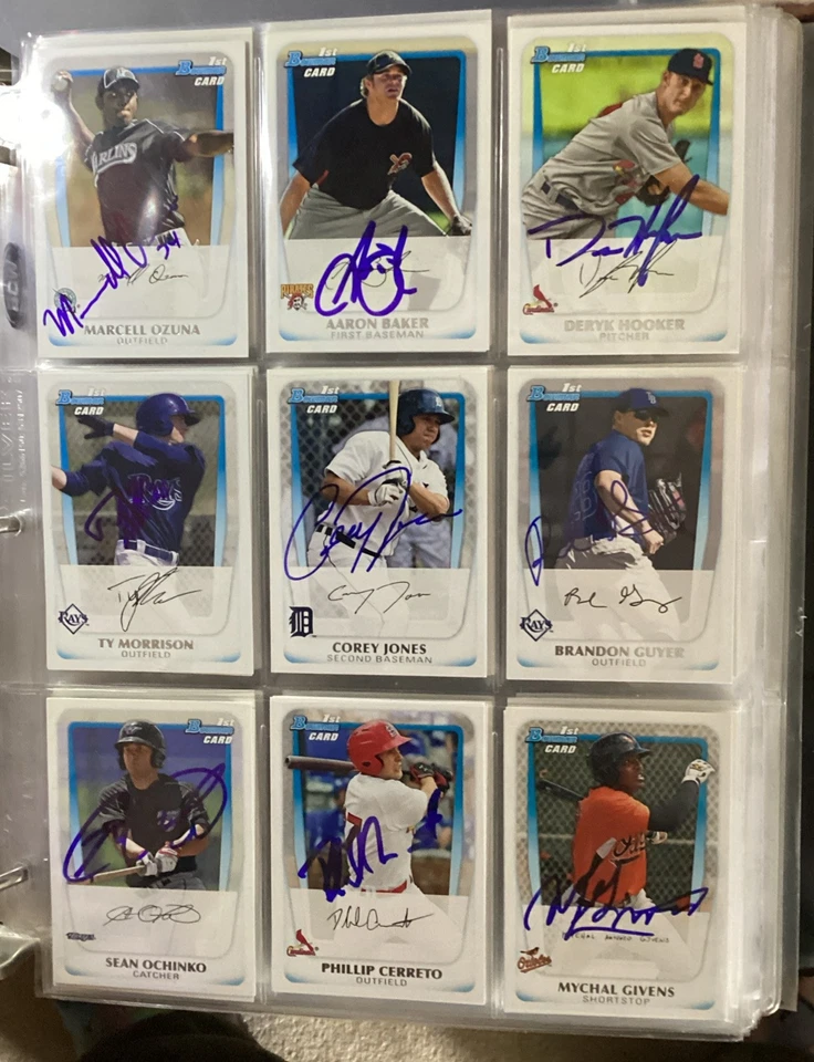 2011 BOWMAN PROSPECTS SIGNED AUTOGRAPHED ROOKIE BASEBALL CARDS - Image 3 of 4