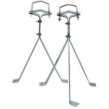 Heavy-Duty 12" Wall Mount Pair for TV Antenna Mast