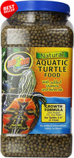 Aquatic Turtle Food Growth Formula 54oz Natural Pellets Large Size - US