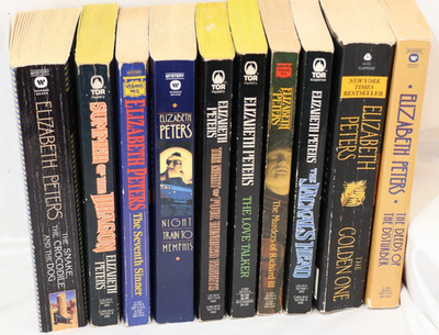 Lot of 10 Elizabeth Peters Books, Paperback, No Duplicates, Mystery, B508