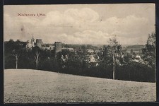 Kohren /Sa., Ortsansicht von einer Anhöhe aus, Ansichtskarte 