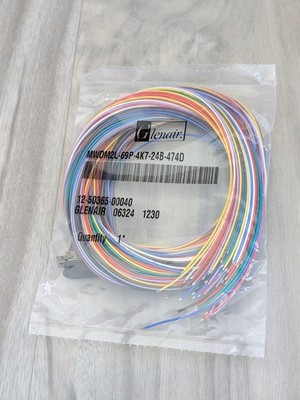 Glenair MWDM2L-69P-4K7-24B-474D Pre-Terminated Wire Harness Pigtail 1230 06324