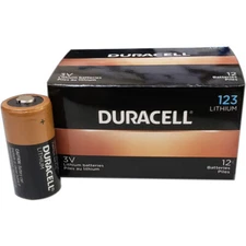 Duracell 3V CR123A Lithium Batteries, 12-Pack, Expire MAR 2034