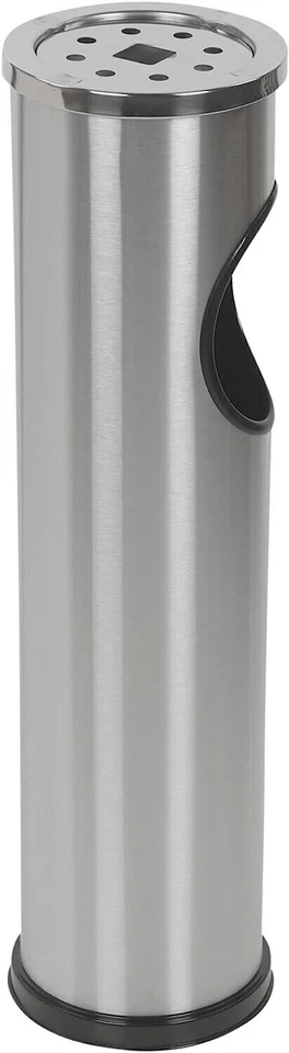 Posacenere Cestino Bar Ristorante Argento Getta carte In acciaio inox 15 o 20 cm - Immagine 4 di 4