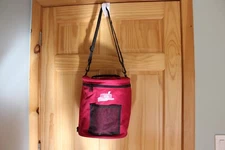 Artbin Yarn Drum Red/Blk Canvas Storage Tote for Knitting, Crochet and Yarn Lg.