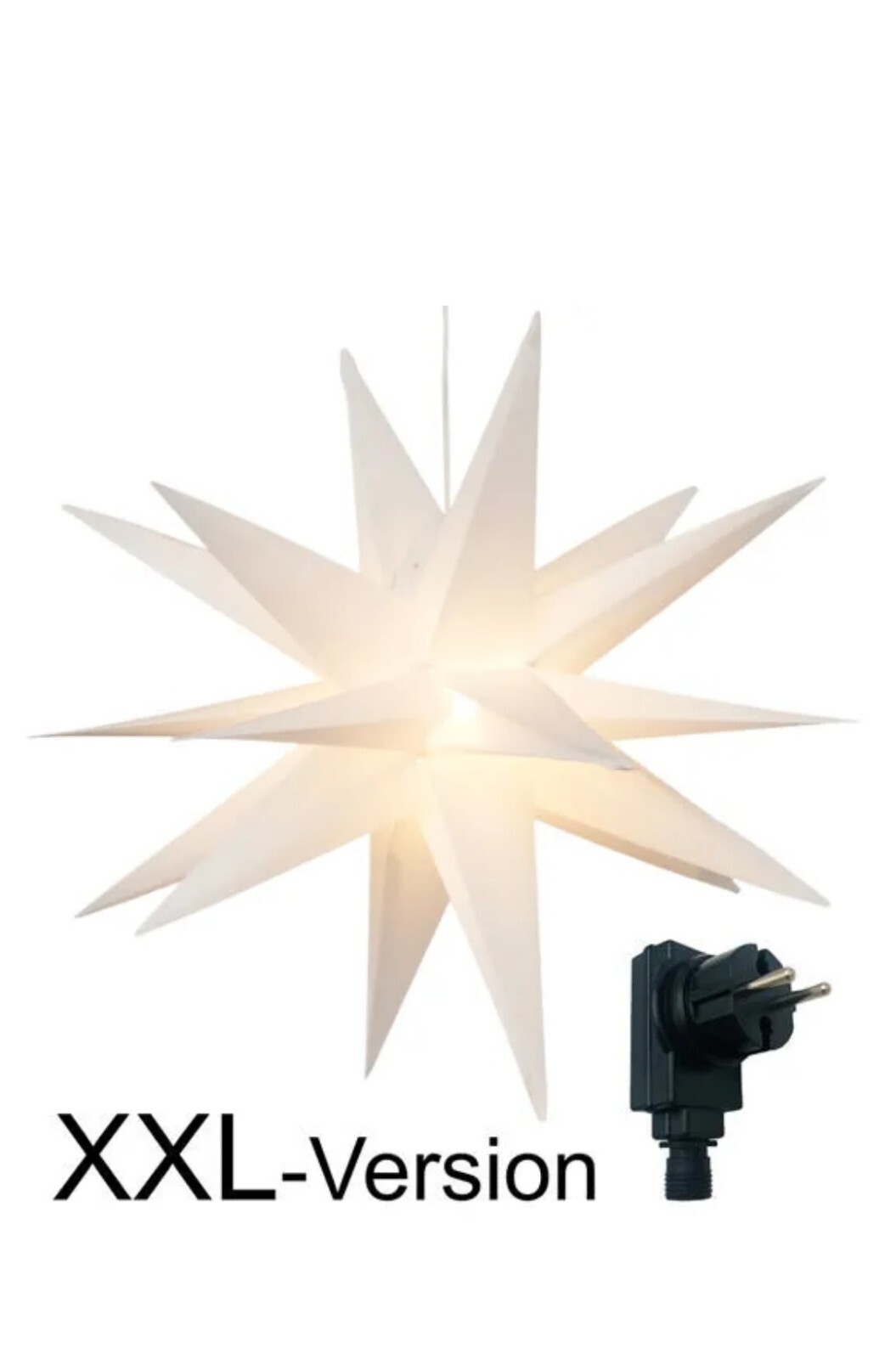 XXL 100 cm LED Weihnachtsstern Timer Innen Außen Weihnachts-Deko Stern Advent 3D