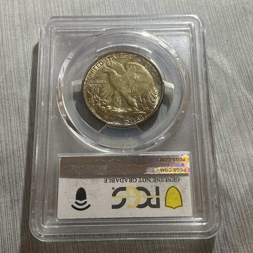 1944 P Walking Liberty, Half Dollar Planchet Flaw Mint Error Rainbow Tone🌈 - Picture 8 of 20