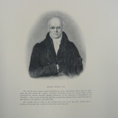 Vintage Print ROBERT AINSLIE Esq., Burns Anwalt