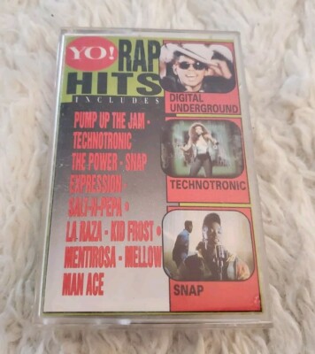 YO! Rap Hits CASSETTE 1990 Digital Underground KID FROST Queen Latifah SNAP