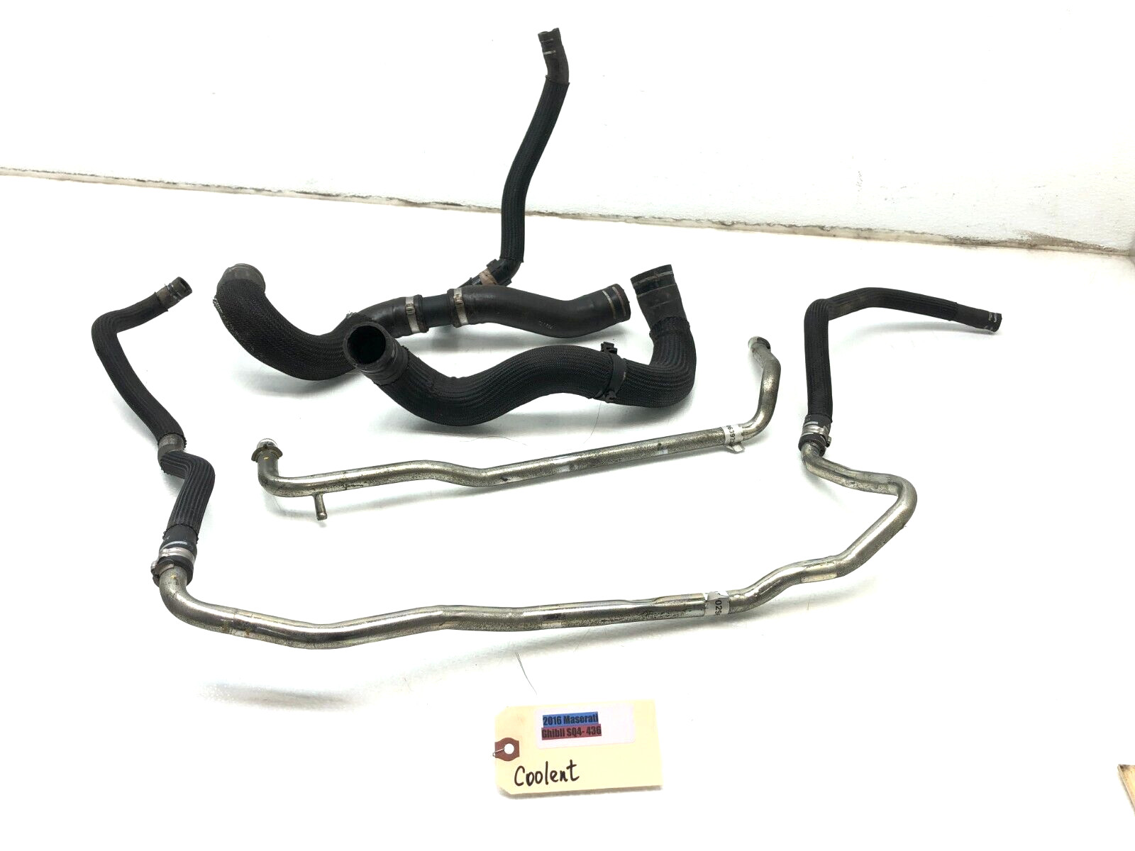 2014-2019 MASERATI GHIBLI SQ4 3.0L V6 ENGINE COOLANT HOSE TUBE LINE OEM.