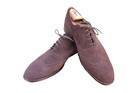 Barrie Ltd Bootmaker Custom Grade England Brown Snuff Suede Wingtip Shoe 12C — photo 1