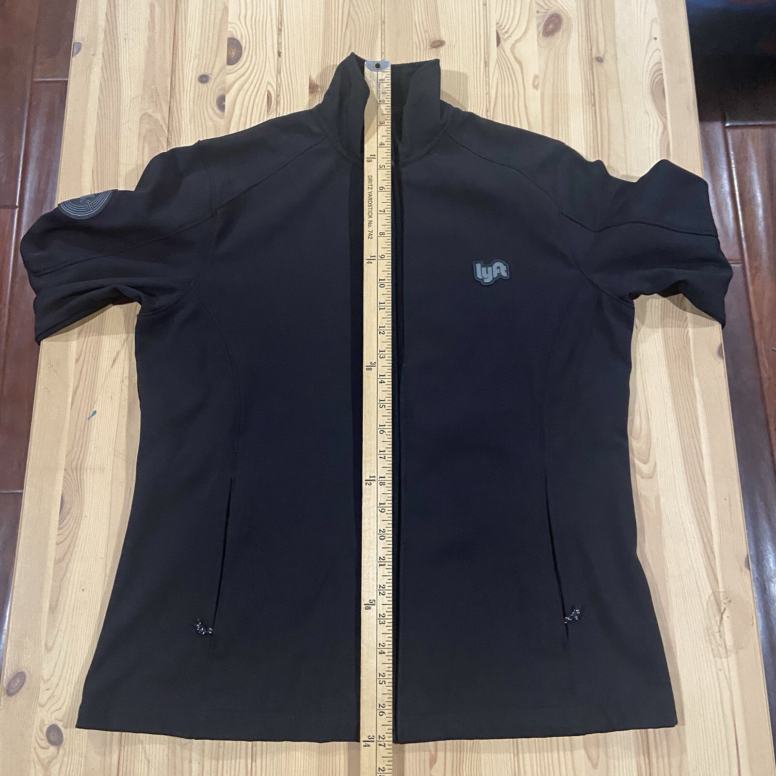 Lyft Jacket Men's Small Black Softshell Fleece Li… - image 3