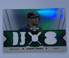 2012 Topps Triple Threads Relics Emerald /18 Desmond Jennings #TTR-184