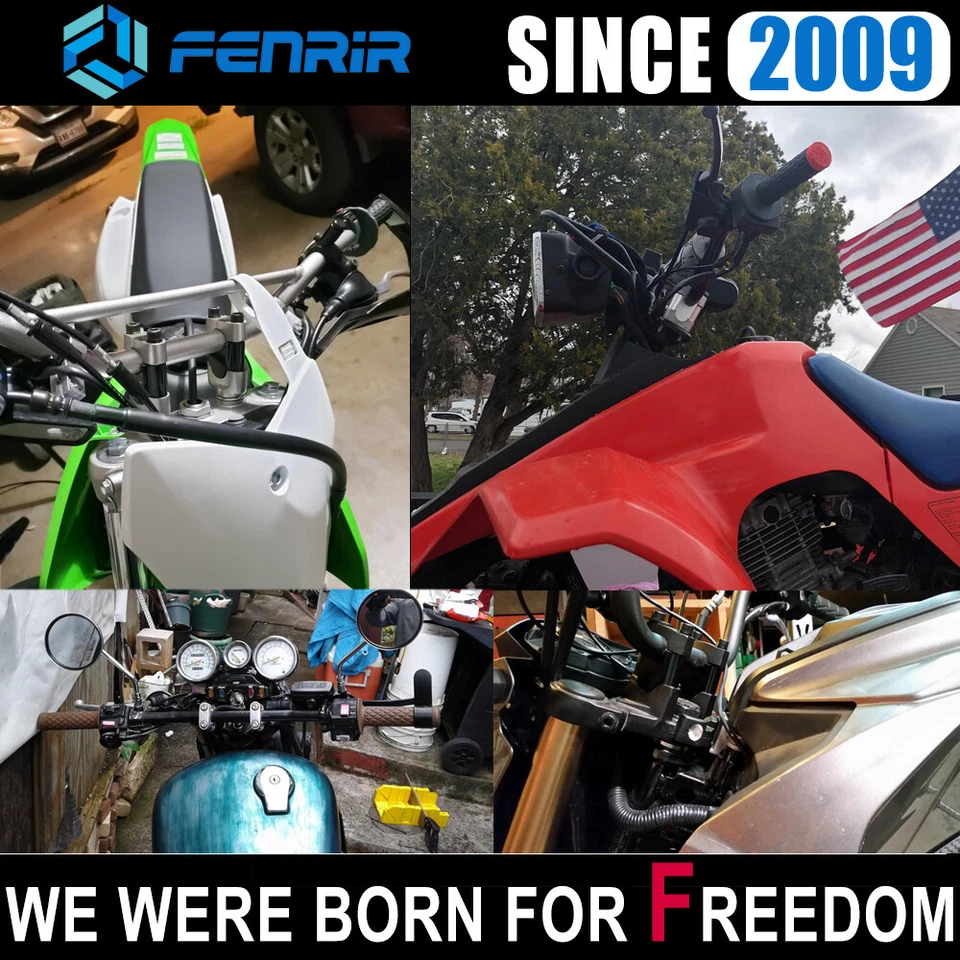 22MM 7/8" Motorcycle Handlebar Riser for Honda Yamaha Suzuki Kawasaki ATV Foto 3 de 4