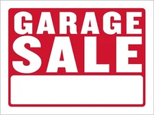 BAZIC 12" X 16" Garage Sale Sign,Yard Sale for Sale Retail Store Policy Business