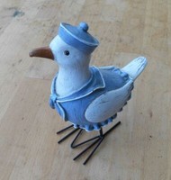 MöWe Im Kleid M. Kappe Statue Maritimes Deko-Objekt Holz Handarbeit Inkl. Vk.