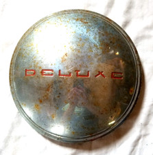 One 1938 -40 Deluxe Ford Chrome Dog Dish Poverty Hub Cap 9.5 8 Fitting Vtg