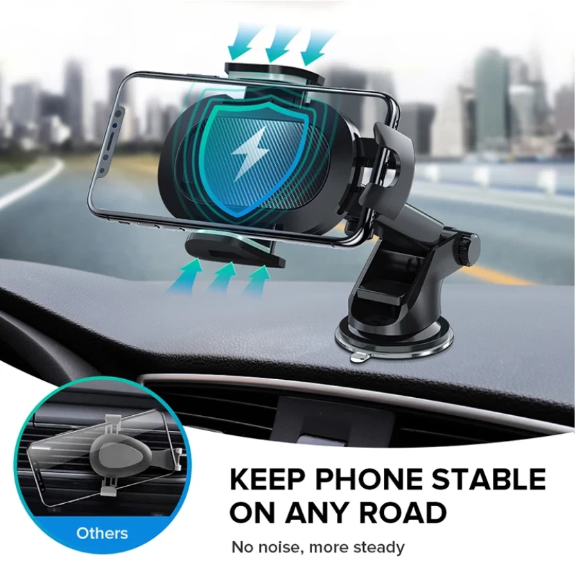 Windshield Dashboard Hot Sale Adjustable Car Navigation mobile phone holder 360 - Image 2 of 4