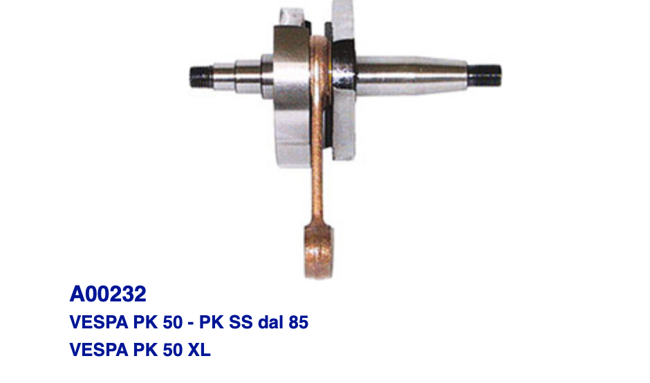 Kit Albero Motore Vespa 50 Pk Xl 2t Cono 20 Mazzucchelli Amt026 - 4